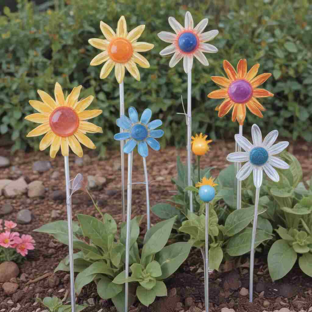 35 Fun DIY Yard Art Ideas to Bring Personality and Charm to Your Outdoor Space 31 Solar Powered Garden Stakes